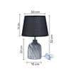 Luxury Black Grey Table Lamp Bold Contemporary