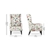 Ezra Solid Wood Accent Chair in Multicolor Colour