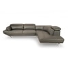 Orlando 4 Seater Leather Sole in Slate Grey Colour