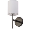 Eliante Cloth Shade Wall Lights Mild Steel & Glass Material Dark Brown & White Finish
