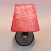 Devansh Metal Electric Wall Light in Pink Colour with Pink Shade Count of 1 Light