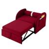 Jayen 1 Seater Pull Out Sofa cum Bed  in Maroon Colour