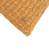 Kelly Knit Mustard Cotton Cushion Cover 16X16 Inches
