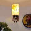 Devansh Metal Electric Wall Light in Black Colour with Blue Shade Count of 1 Light