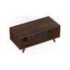 Taury Small Engineered Wood Coffee Center Sofa Tea/Teapoy Console Table (Brown Maple)