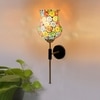 Devansh Metal Electric Wall Light in Black Colour with Multi Shade Count of 1 Light
