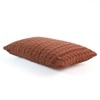 Colette Rosy Brown Cotton Knitted Cushion Cover 12X20 Inches