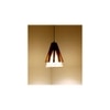 Flue Brown Solid Wood Single Hanging Light