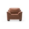 Farina 1 Seater Luxury Italian Leather Sofa In Cognac
