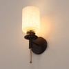 Eliante Wall Lights Mild Steel, Glass & Glass Material Brown,Gold & White Finish