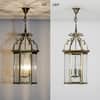 Moorgate 3 Light Dual Mount Ceiling Pendant in Antique Brass