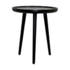 Metalsmith Solid Wood Side Table in Black Finish