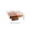 Montreal Sheesham Wood Coffee Table In Teak Finish