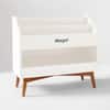 Mid Century Toy Dump with Bookrack Acron White