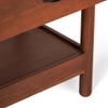 Coco Solid Wood Bedside Table in Brown Colour