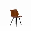 Garden Metal Dining Chair in Brown Colour