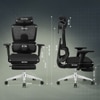 Imperia Pro Ergonomic High Back Study Chair with Headrest in Black Colour