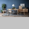 Scandinavian Loftus Large Dining Table Brown Natural Wood Finish