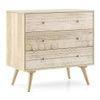 Ivara Solid Wood Chest of 3 Drawers in Natural Finish