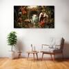 The Castle Decor Nature Animal Wall Painting Wooden Framed 27x48 Inch