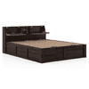 Jennings King Size Hydraulic Storage Bed in American Walnut