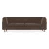 Rubik Essential 3 Seater Fabric Sofa in Daschund Brown Colour