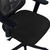 Zeeazyana Mid Back Ergonomic Chair in Black Colour