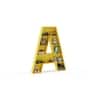 Abracadabra Engineered Wood  Bookshelf in Yellow Finish