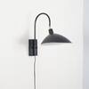 NOIR Modern Black Metal Adjustable Wall Light with E14 Holder