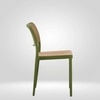 Kepler Brooks Zen Cafeteria Dining Chair in Green Colour