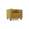 Windsor 1 Seater Seater Fabric Sofa (Colour: Ochre)