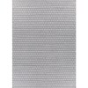 Jaipur Rugs Soft Houndstooth Wool Polyester Dhurrie Rug White 6x9 ft in Ashwood and Undyed White