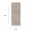 Neulooms Handloom Knotted Reversible Flatweave Runner Rug Chocolate Brown or Ivory 2x7