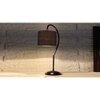 Black cotton Curvy table lamp with Iron Base (SP02)