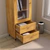 Hexa Engineered Wood Bookshelf Wooden Multipurpose Storage Rack in Giant Wood Colour