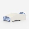 Loopy Loop Toddler Bed in White and Blue Stripes