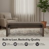 Quinn Rectangular Solid Wood Coffee Table In Danish Walnut Finish