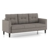 Winston 3 Seater Fabric Sofa in Gunmetal Grey Colour
