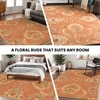 Multicolor Rust Wool Rug 8 Feet