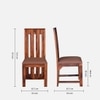 Brenda 6 Seater Dining Set  In Honey Finish