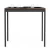 Holven 4 Seater Square Dining Table Brown Maple & Black
