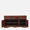 Sheesham Wood Sideboard In Rustic Teak Finish