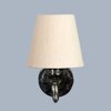 Devansh Metal Electric Wall Light in Antique Gold Colour with off-white Shade Count of 1 Light