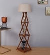 XXX Shelf Floor Lamp in Beige Shade