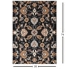 Presto Black Traditional Hand Tufted Wool Carpet 5X7 Feet