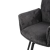 Ripple Fabric Dining Chair in Green Colour