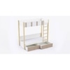 Pine Tree Bunk Bed with Drawer Storage