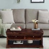 Sheesham Wood Coffee Table In Scratch Resistant Provincial Teak Finish