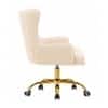 Doe Buck Adan Modern Beige Velvet Office Chair