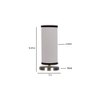 white & black cotton table lamp with Steel Base -7